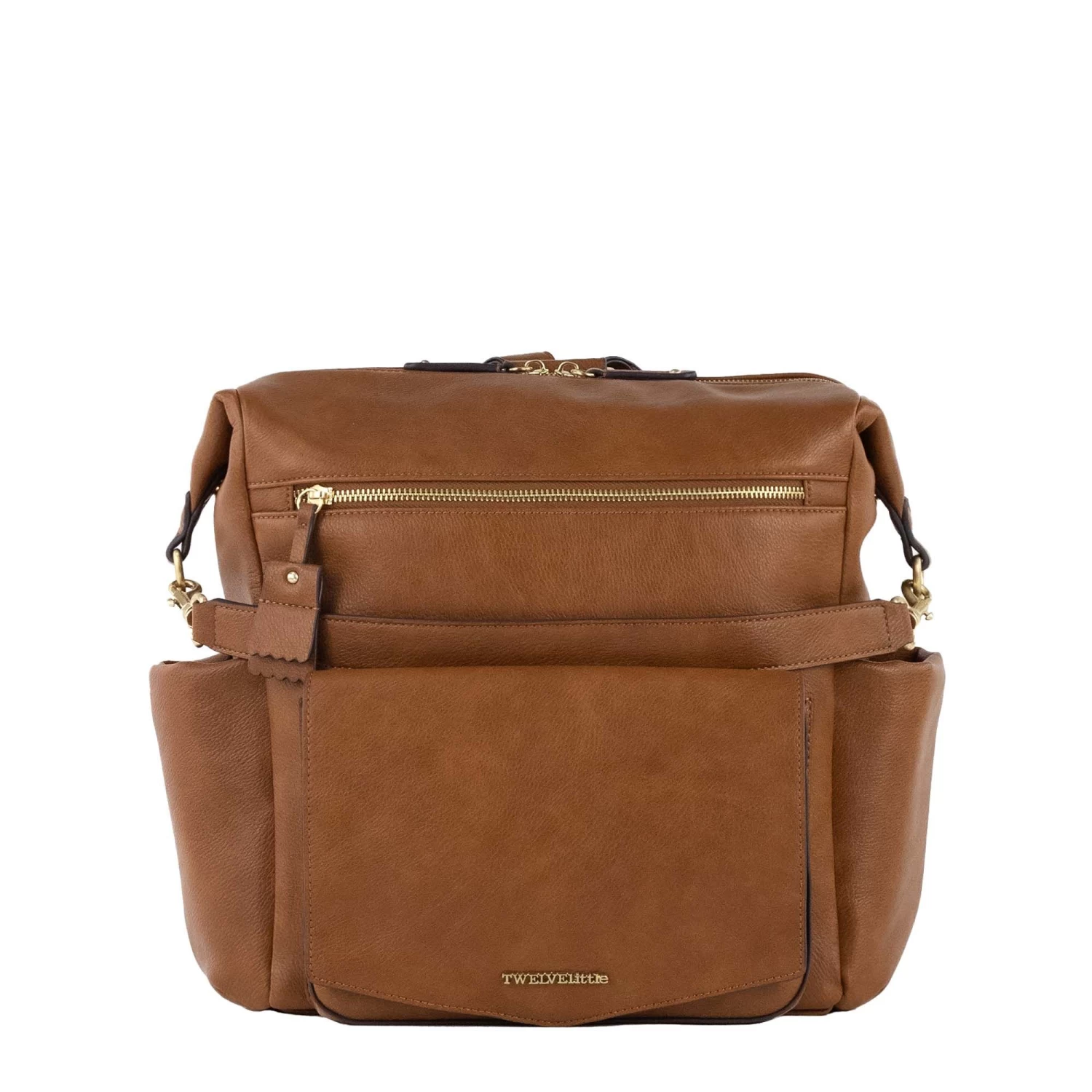 TwelveLittles Peek A Boo Convertible Hobo Diaper Bag - Toffee - Image 2