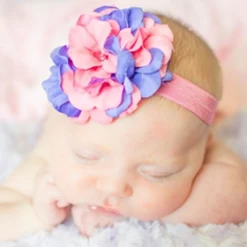 Candy Pink Flowerette Burst With Pink & Lavender Geranium