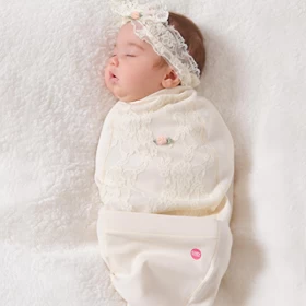 Ivory Blossoms & Lace Cocoon Set