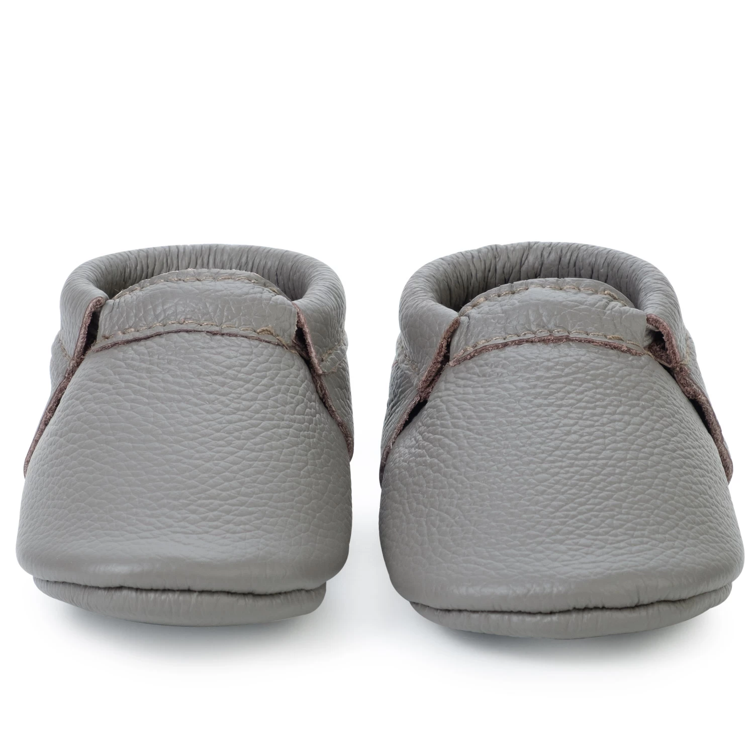 Slate Fringeless Baby Moccasins - Image 2