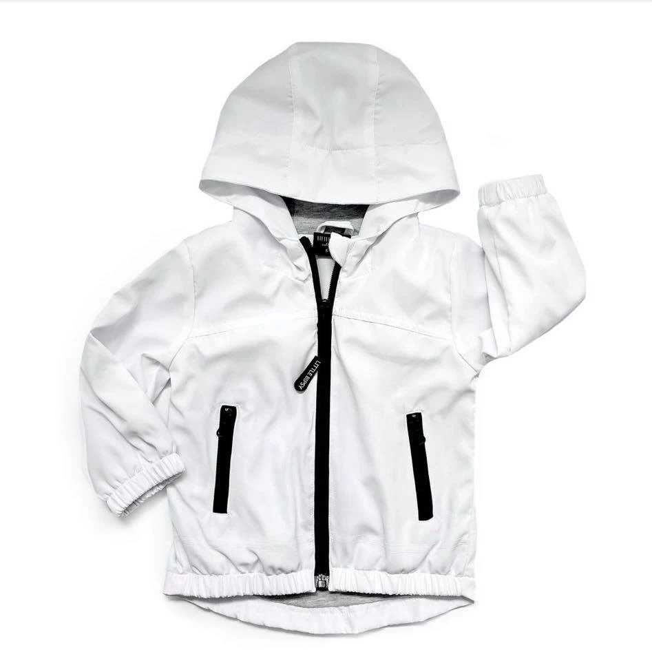 LB White Windbreaker