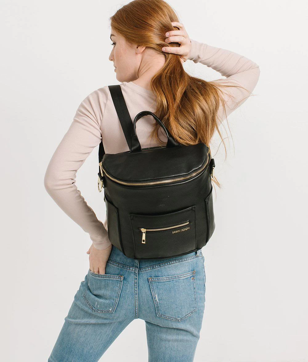 Fawn Design Mini Original Diaper Bag - Black - Image 4
