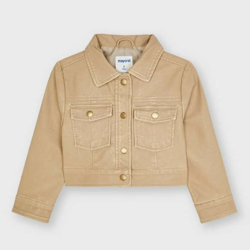 Mayoral Leatherette Jacket Girl