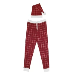 Organic Holiday Men's Jogger & Cap Set - Santa Baby