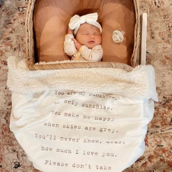 You Are My Sunshine Plush Baby Blanket