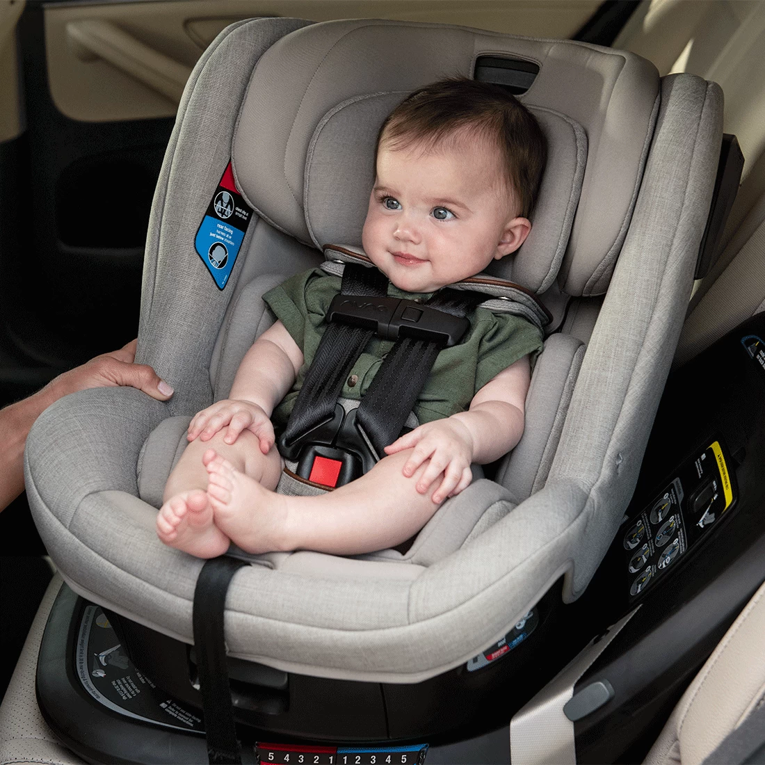 Nuna Revv Rotating Convertible Car Seat - Hazelwood - Image 4