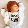 Cream & Black Love Bug Onesy