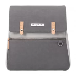 Meta Backpack In Grey Pearl Nubuck Leatherette