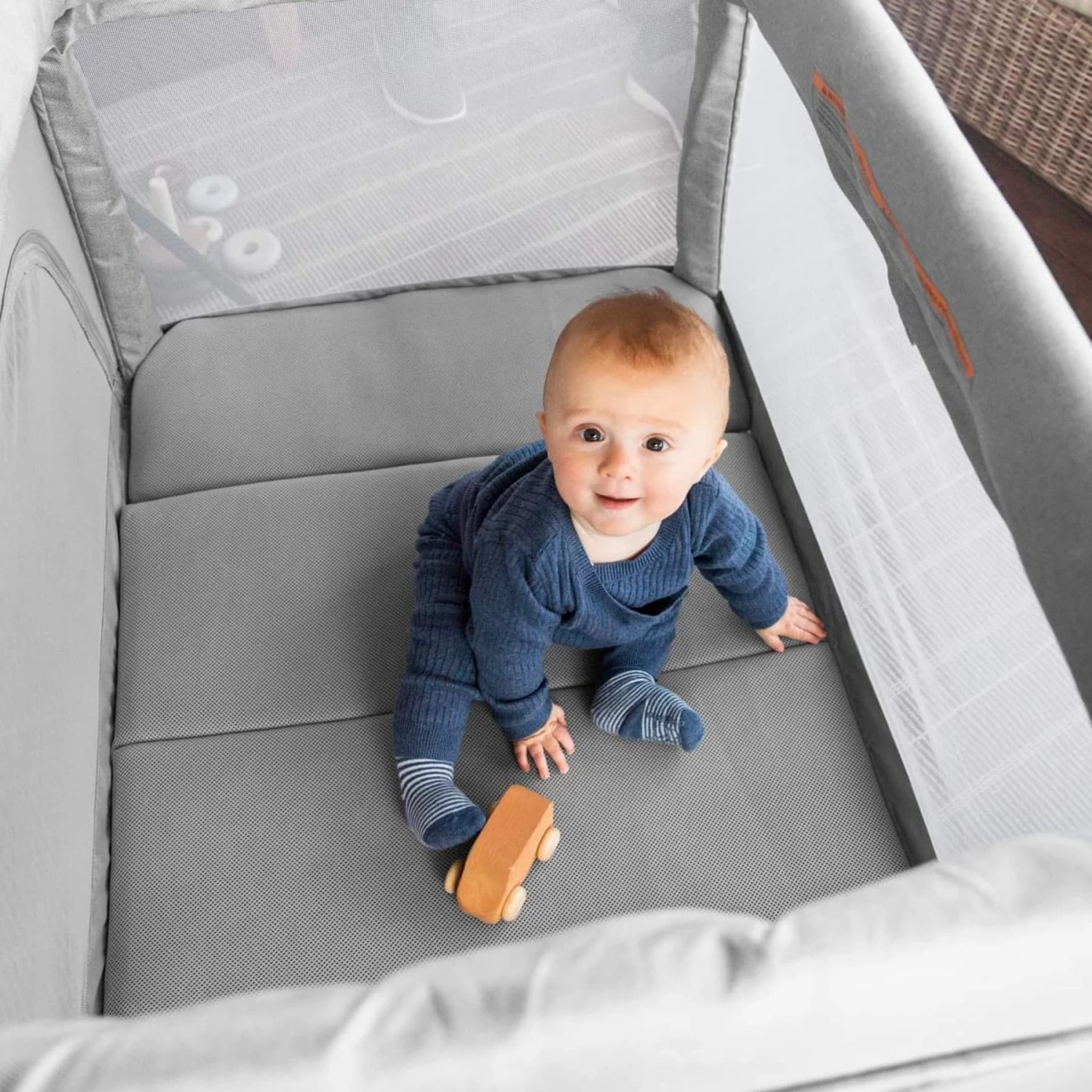 UPPAbaby REMI Playard + Changing Station Bundle - Stella (Grey Brushed Melange) - Image 6