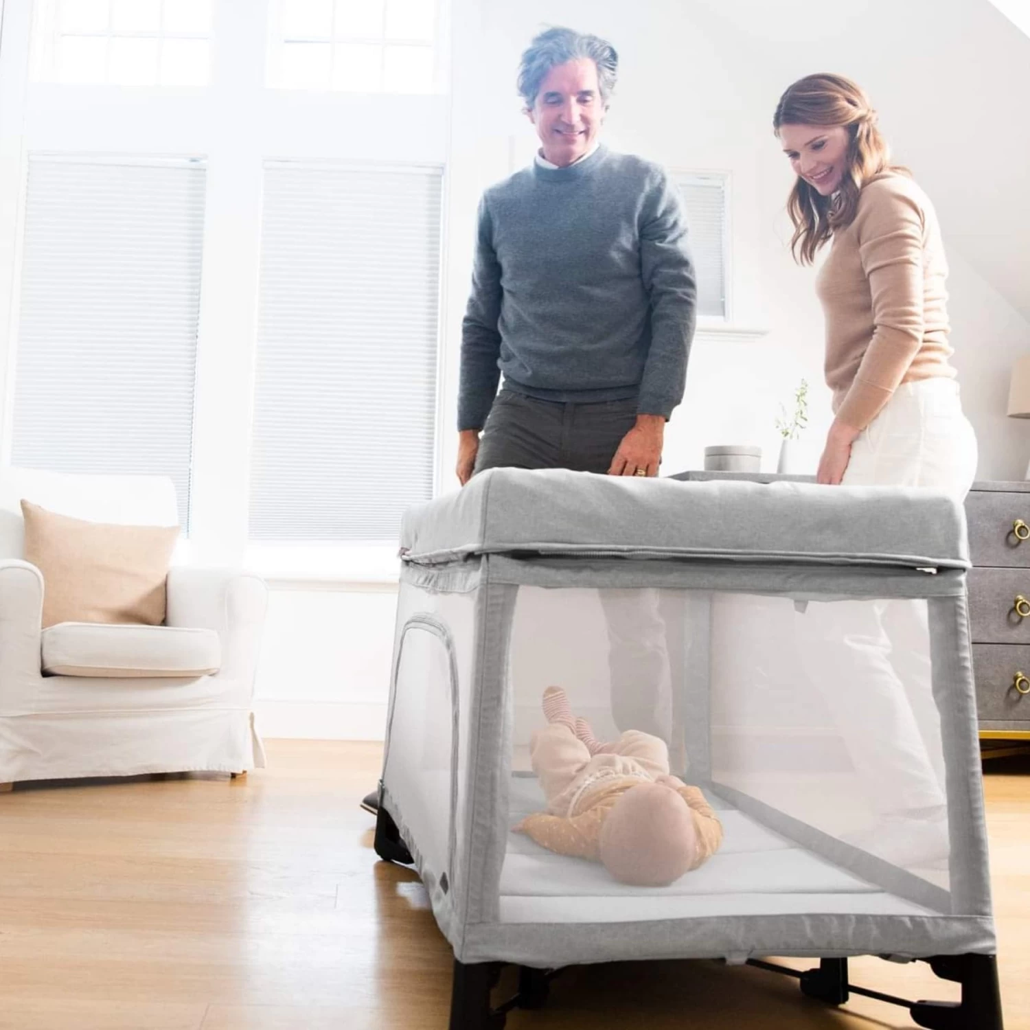 UPPAbaby REMI Playard + Changing Station Bundle - Stella (Grey Brushed Melange) - Image 8