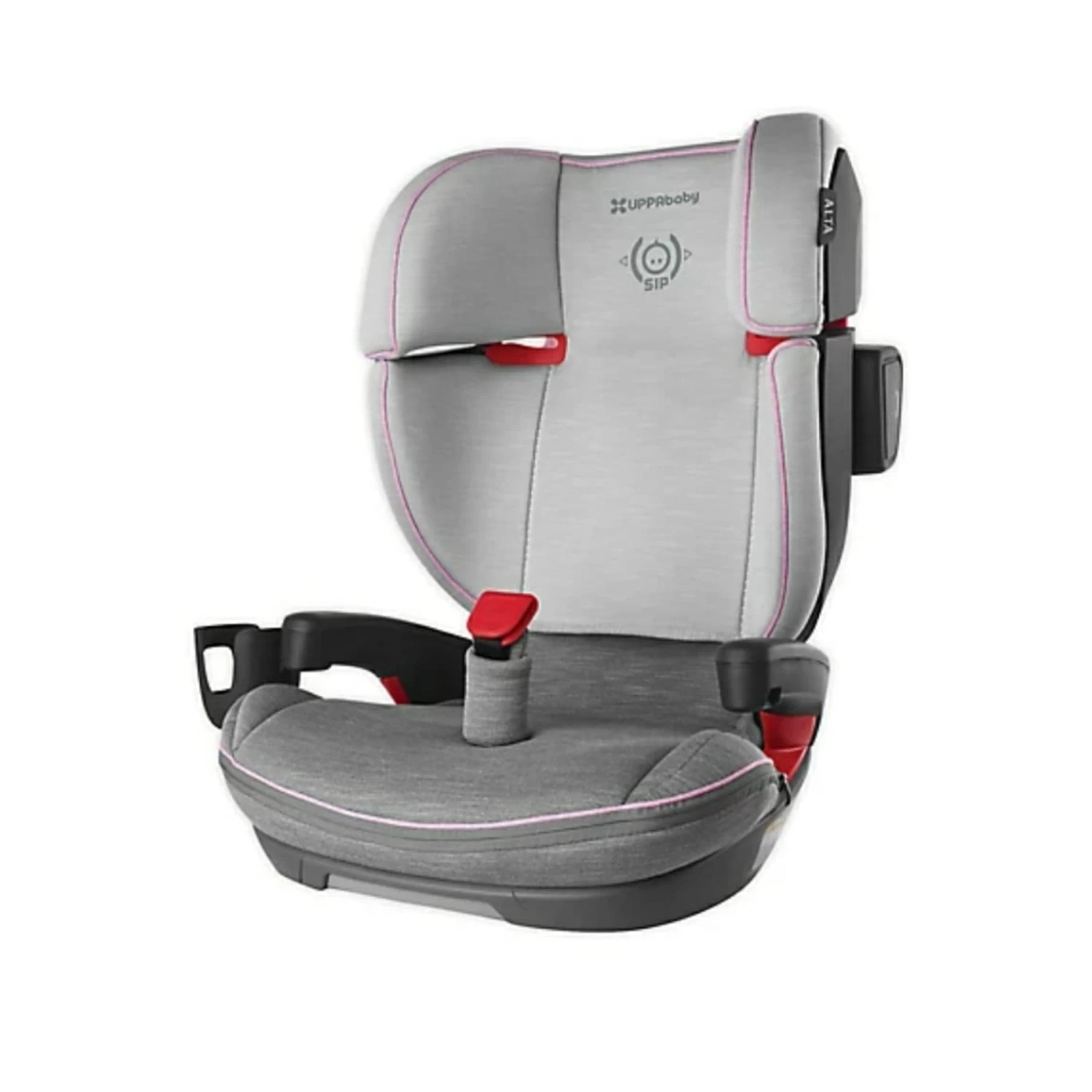 UppaBaby ALTA Booster Seat - SASHA (grey Melange With Pink Accent) + Free Travel Bag