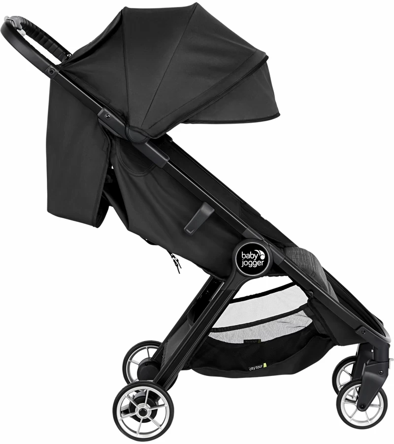 Baby Jogger City Tour 2 Ultra-Compact Travel Stroller + Belly Bar Bundle - Jet - Image 5
