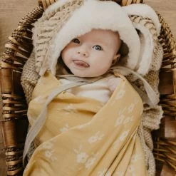 Buttercup Muslin Swaddle