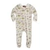 Organic Zipper Footed Romper Vintage Trailers