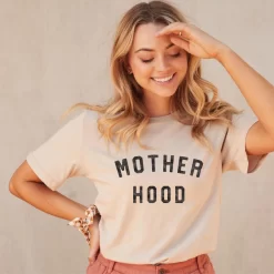 Mother Hood Graphic T-Shirt - Tan