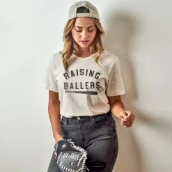 Raising Ballers Graphic T-Shirt - Tan