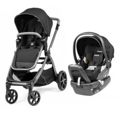 Agio Z4 Stroller And Lounge Car Seat Travel System - Black Pearl