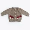 Mushroom Cardigan Sweater