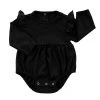 Midnight Flutter Long Sleeve Baby Onesie