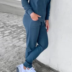 LB Adult Waffle Jogger - Pewter