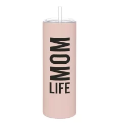 Skinny Tumbler With Straw - Momlife