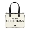 Mini Holiday Canvas Tote - Merry Christmas
