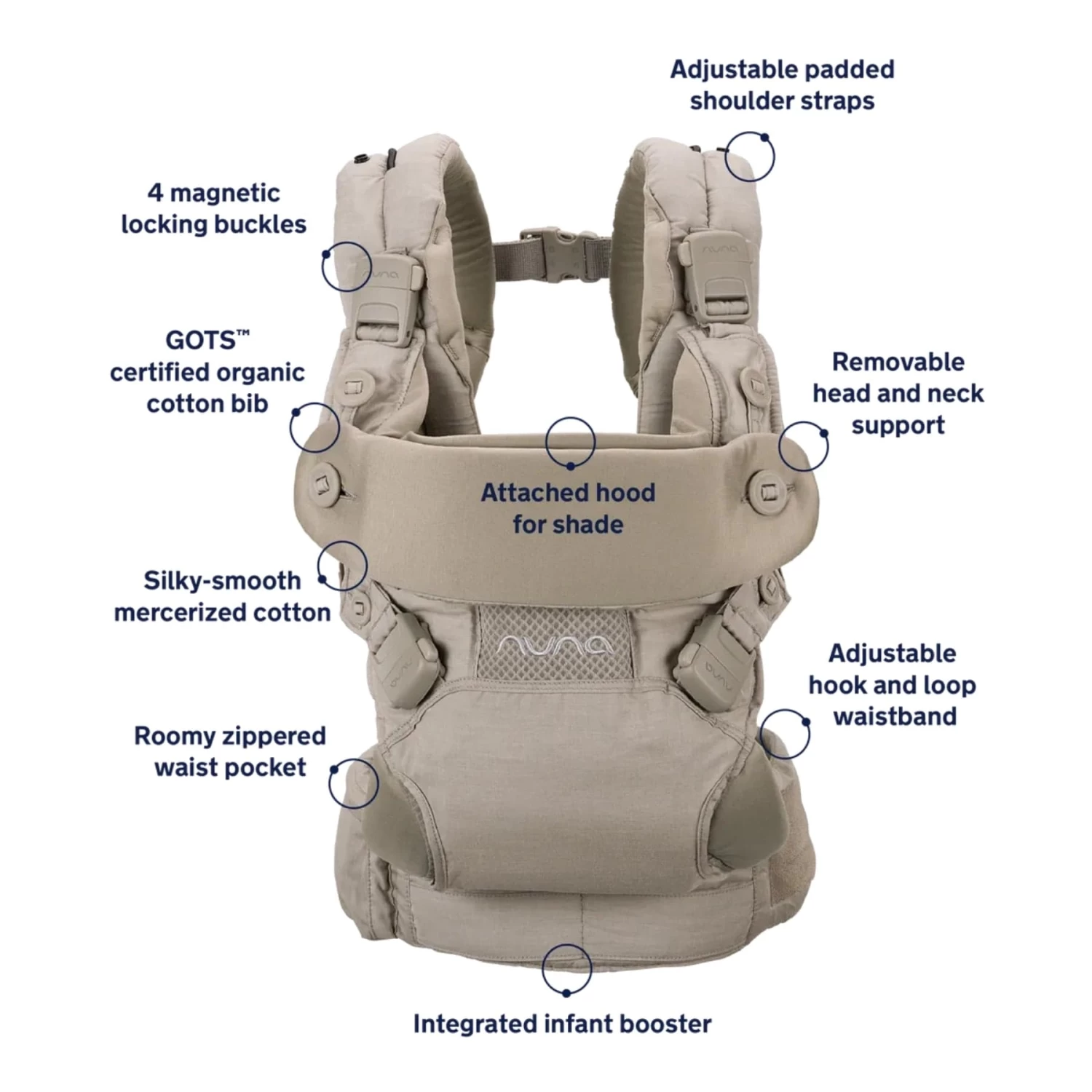 Nuna CUDL 4-in-1 Baby Carrier - Hazelwood - Image 2