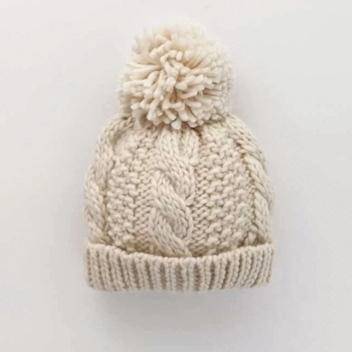 Natural Cable Beanie - Image 3