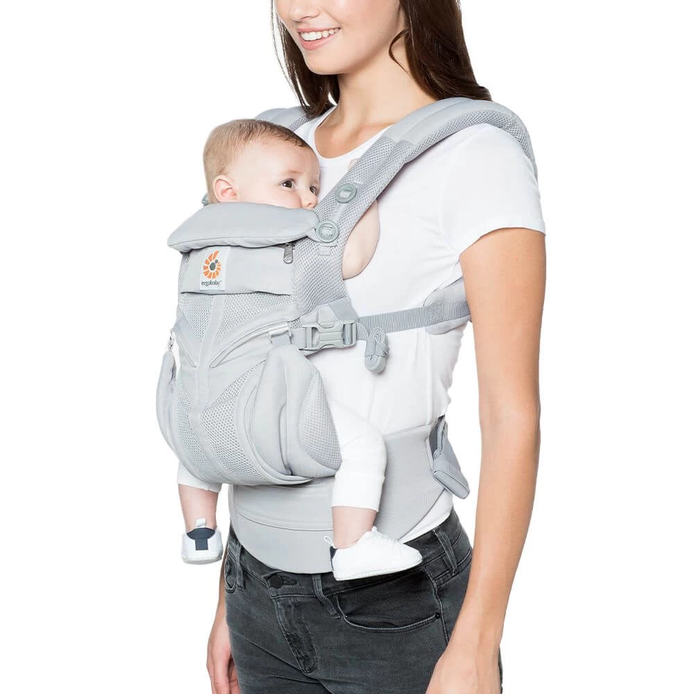 Ergo Omni 360 Baby Carrier - Cool Air Mesh - Pearl Grey - Image 3