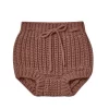 Quincy Mae Knit Tie Bloomer - Cocoa