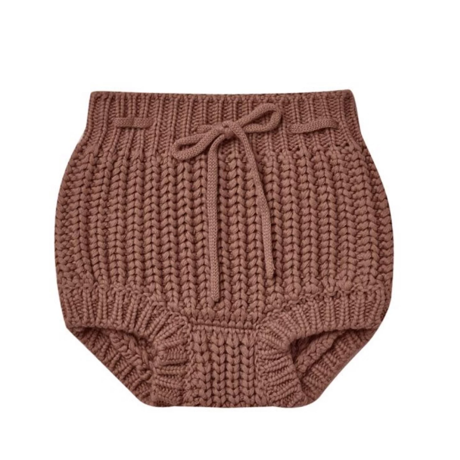 Quincy Mae Knit Tie Bloomer - Cocoa