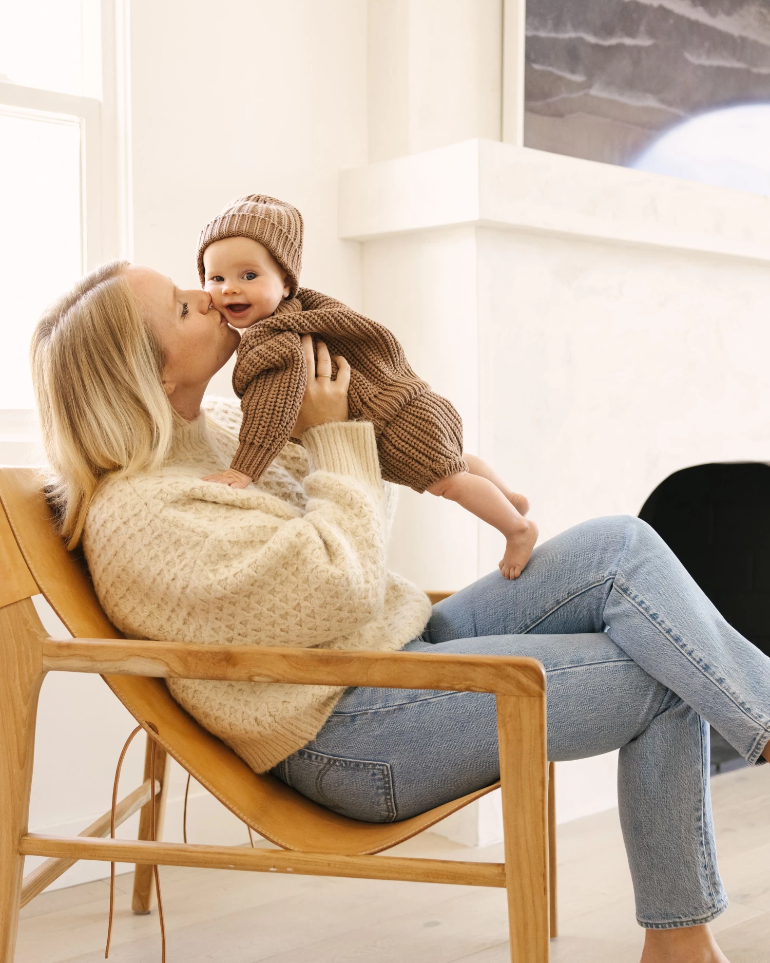 Quincy Mae Knit Tie Bloomer - Cocoa - Image 2