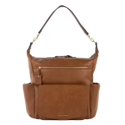 TwelveLittles Peek A Boo Convertible Hobo Diaper Bag - Toffee
