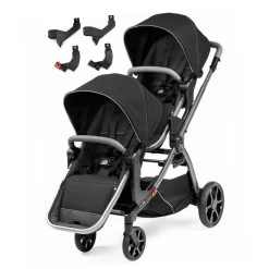 Agio Z4 Double Reversible Stroller - Black Pearl