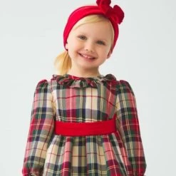Abel & Lula Tartan Plaid Dress