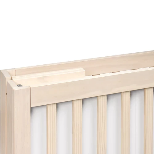 Babyletto Maki Full-Size Folding Crib With Toddler Bed Conversion Kit - Washed Natural - Image 6