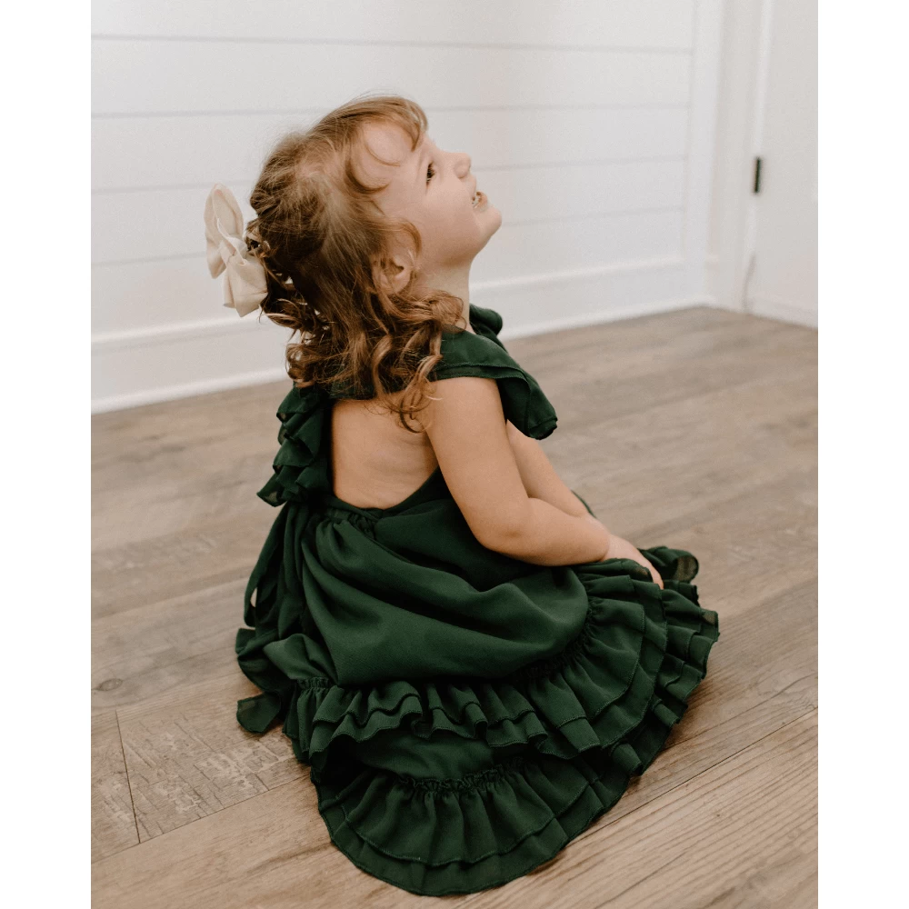 Nellie Ruffle Maxi Dress - Hunter - Image 2