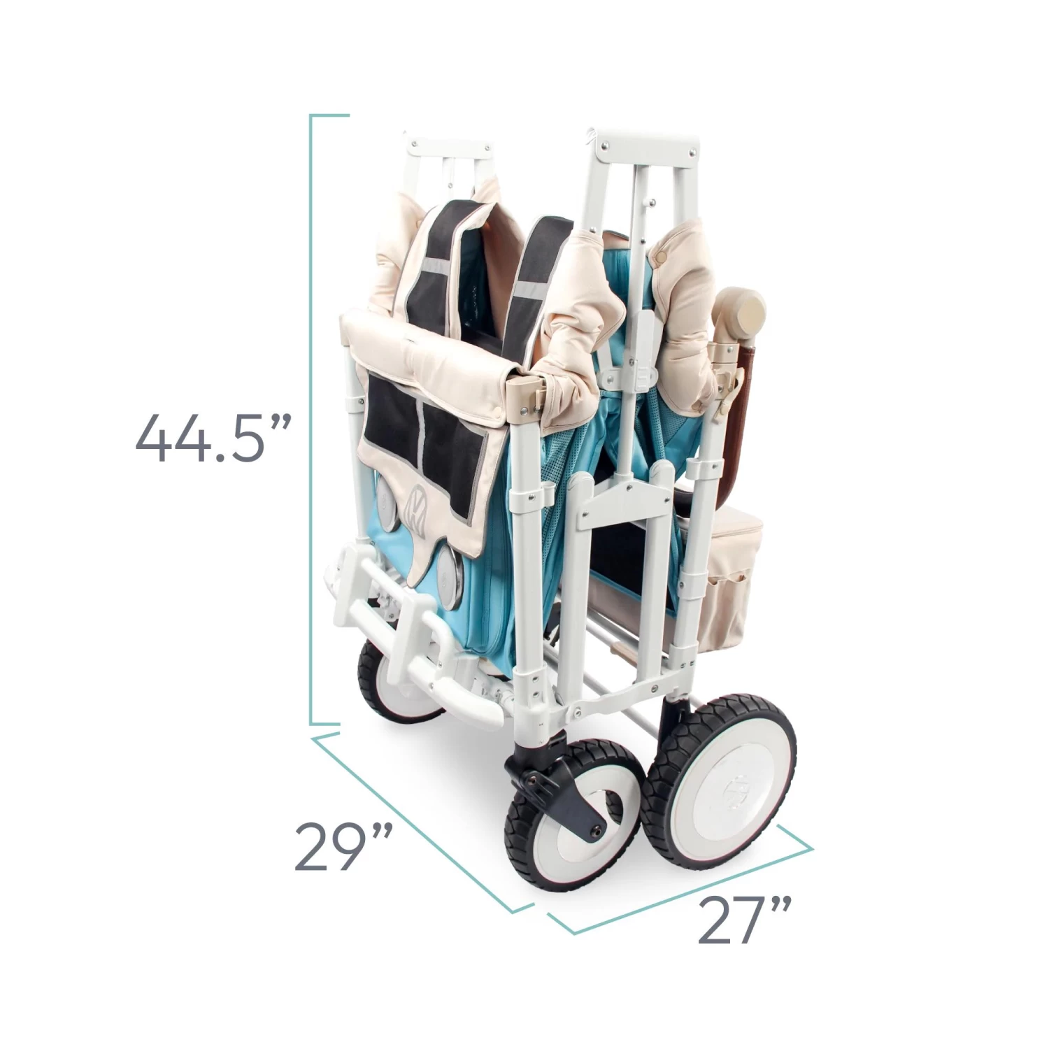 Wonderfold VW4 Volkswagen Stroller Wagon- Bondi Blue - Image 6