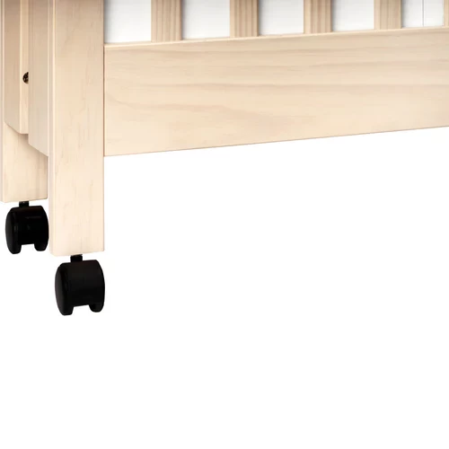 Babyletto Maki Full-Size Folding Crib With Toddler Bed Conversion Kit - Washed Natural - Image 4