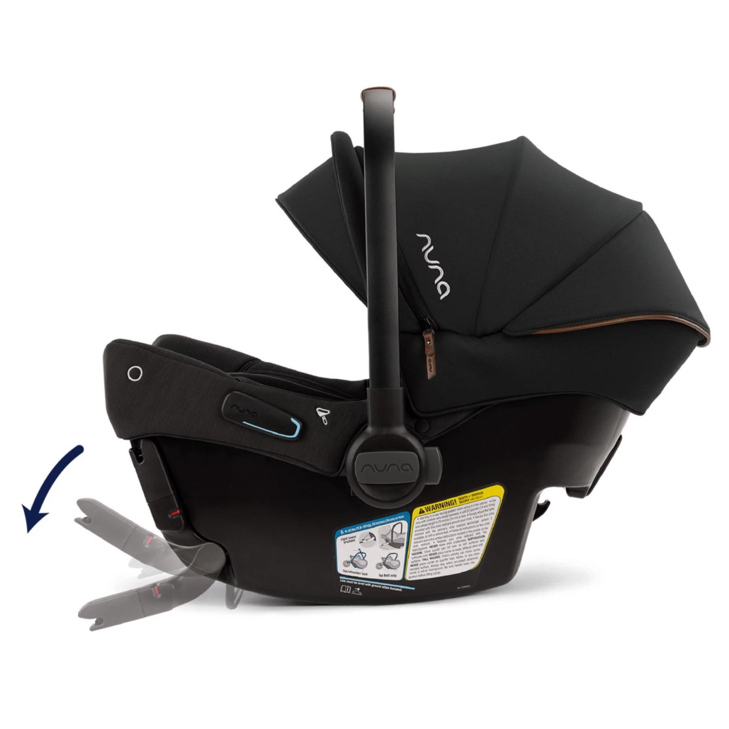 Nuna Trvl + Pipa Urbn Travel System - Caviar - Image 14