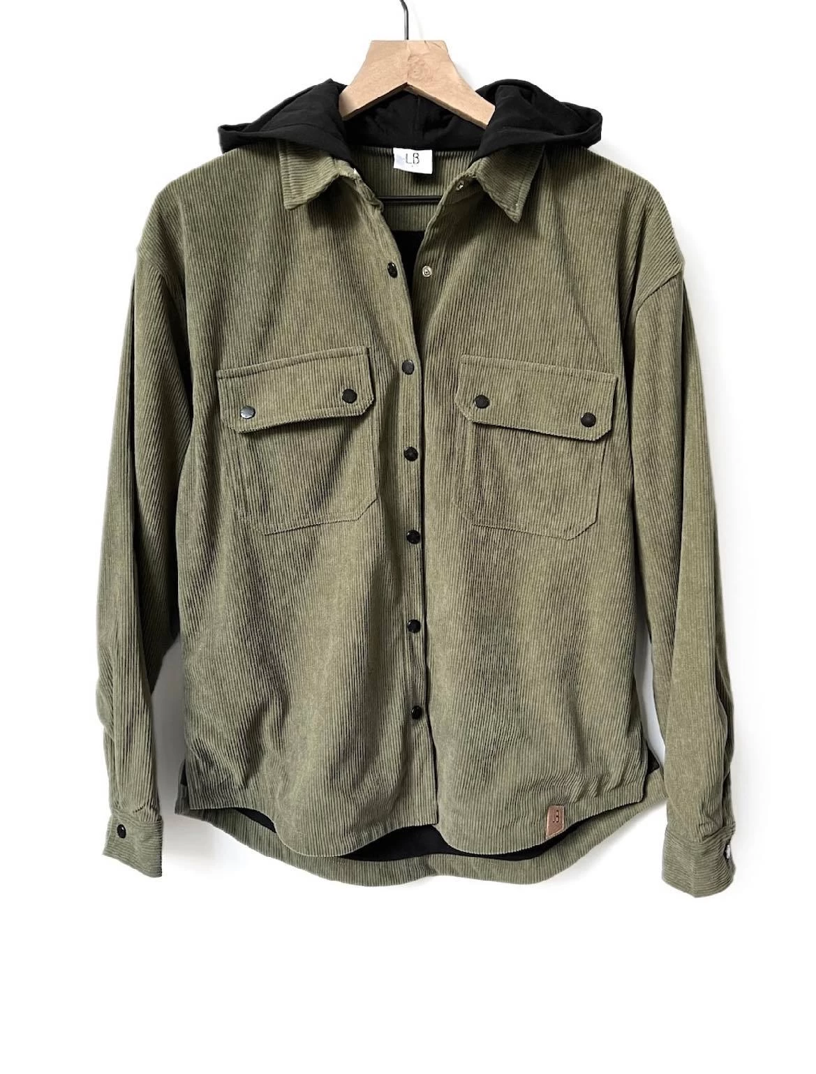 LB Adult Corduroy Shacket - Forest - Image 2