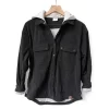 LB Adult Corduroy Shacket - Black