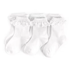 White Lace Midi Baby Sock Set