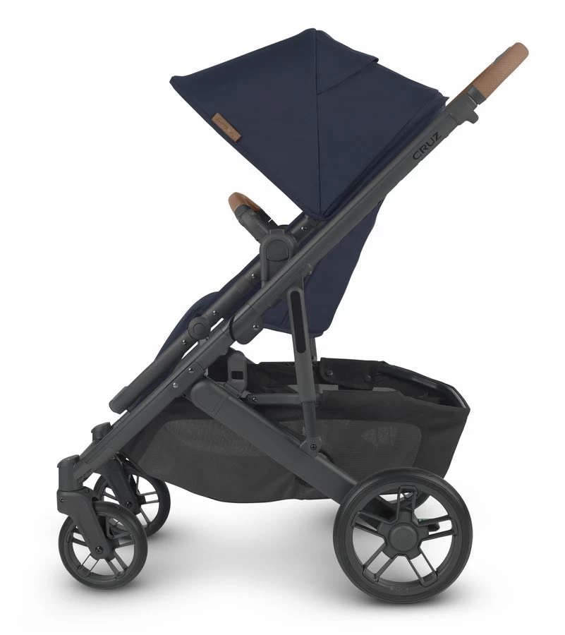 UPPAbaby Cruz V2 Stroller - Noa (Navy/Carbon/Saddle Leather) - Image 3