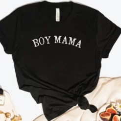 BOY MAMA Graphic T-Shirt - Black
