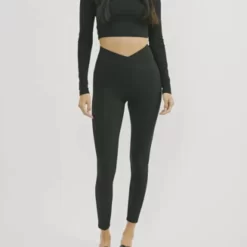 Womens Leggings - Jet Black