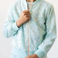 Aqua Sequin Jacket