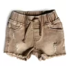 LB Cut Off Denim Shorts - Camel Wash