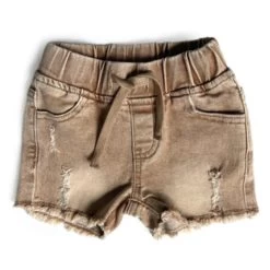LB Cut Off Denim Shorts - Camel Wash