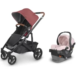 UppaBaby Mesa V2 Car Seat & Cruz V2 Stroller - Alice / Lucy Rosewood Melange